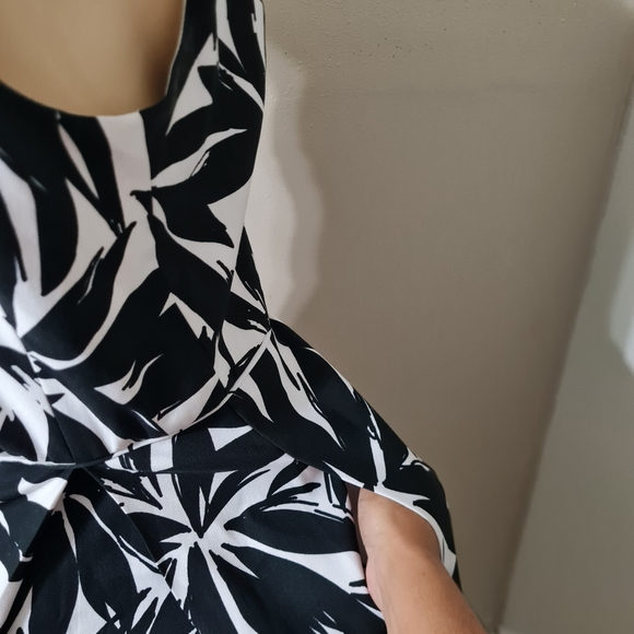 ASHLEY BEYOND GRAHAM DRESS WOMEN SIZE 8 (MEDIUM) WHITE AND BLACK NWT - Picture 6 of 9